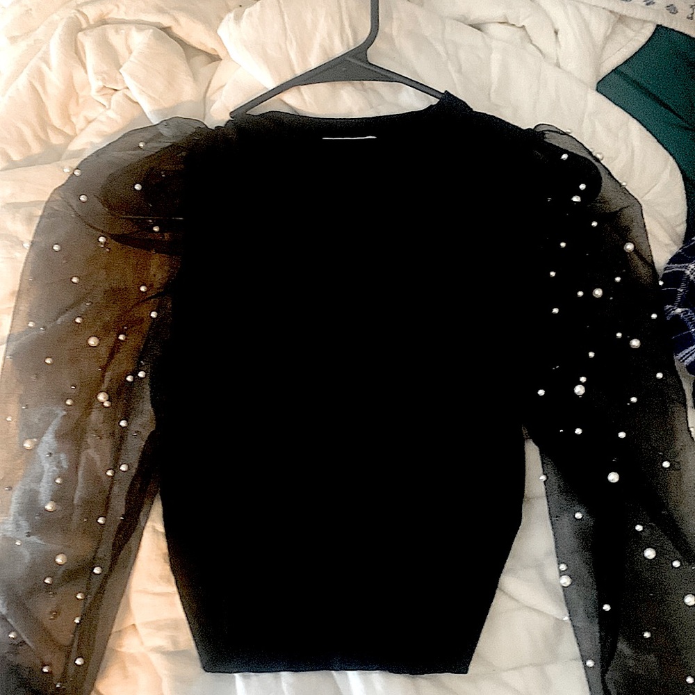 Vivid Womens Long Sleeve Cropped Sweater